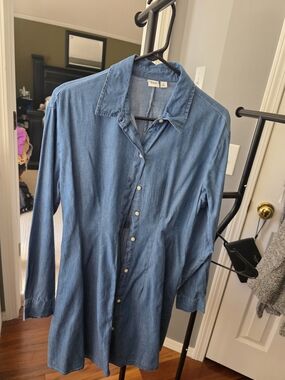 GAP Denim Dress in Chambray Blue